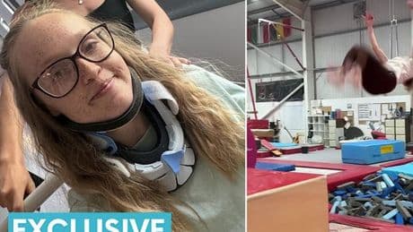 Watch as nurse breaks spine in somersault but is 'sent home' by docs