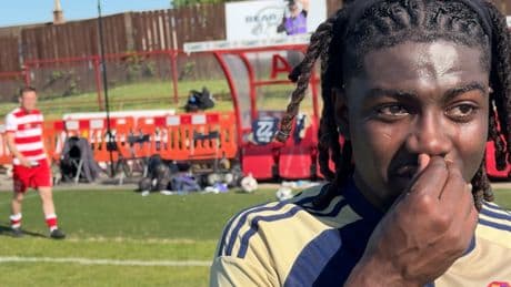 Emotional East Kilbride hero Joao Balde on his play-off relief as promotion atones for Stranraer agony