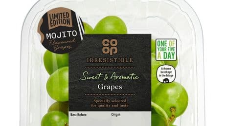 Co-op to launch range of grapes that taste like a Mojito cocktail
