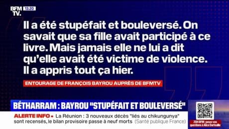 Témoignage de la fille de François Bayrou sur les violences à Bétharram: le Premier ministre se dit "stupéfait et bouleversé"