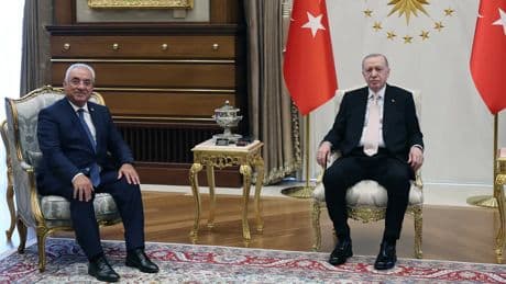 Saray'da sürpriz görüşme: Erdoğan, DSP Genel Başkanı Aksakal'ı kabul etti