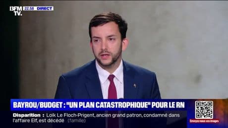 Budget: Jean-Philippe Tanguy, député RN de la Somme, réclame "un changement du rapport de force" avec le gouvernement