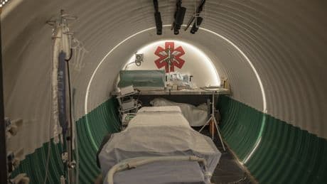 Hospitales enterrados bajo la guerra de Ucrania