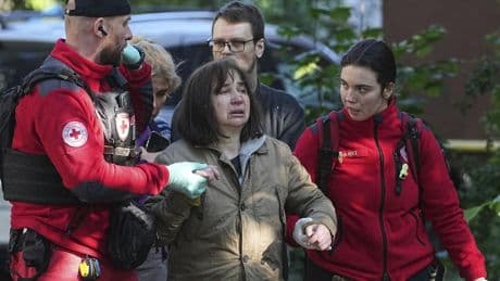 Russian attacks on Ukraine kill at least 10 people, most of them in Kyiv