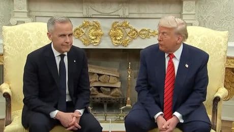 Antrittsbesuch, Carney kontert Trump: "Kanada steht nicht zum Verkauf"
