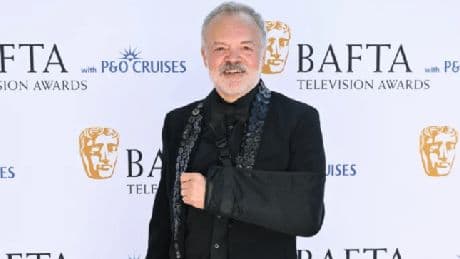 Graham Norton sparks concern as he arrives on TV Baftas red carpet with sling