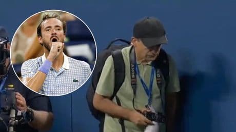 El fotógrafo del US Open que hizo enloquecer a Medvedev no se corta y denuncia un linchamiento: "Soy la víctima"