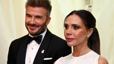 Leute von heute : So sieht es aus, wenn David und Victoria Beckham ein Fußballspiel verfolgen