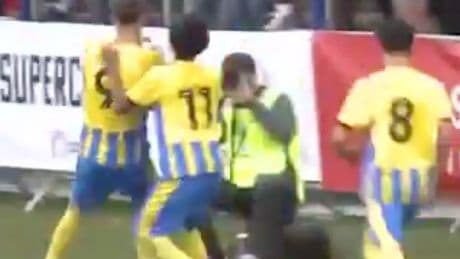 Wayne Rooney watches on as youngster copies iconic celebration in win over son Kai