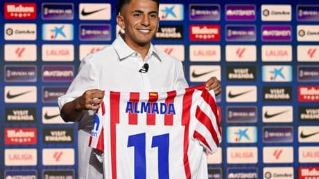 Almada, campeón del Mundo 'de rebote' y nuevo 'gambeteador' rojiblanco: "Cuando me dijeron de venir al Atlético, no lo dudé"