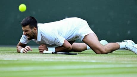 Djokovic gegen Sinner in Wimbledon: Gerettet vom herabschauenden Hund