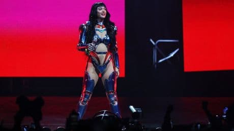 Katy Perry nearly plunges headfirst into crowd in terrifying stage blunder