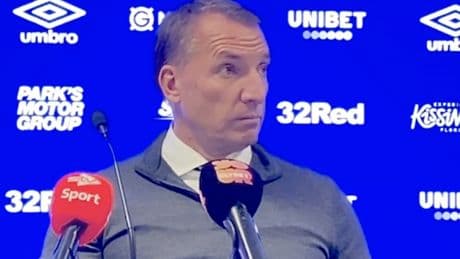 Brendan Rodgers bristles at Celtic plan poser as he insists that's never been the case