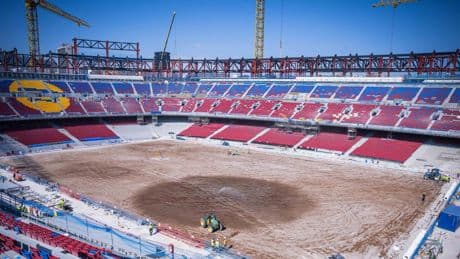 El césped del Spotify Camp Nou se empezará a instalar la próxima semana