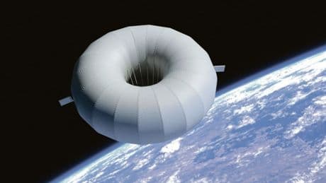 Incredible plans for giant DOUGHNUT-shaped spacecraft to float precious cargo back to Earth as it completes test mission