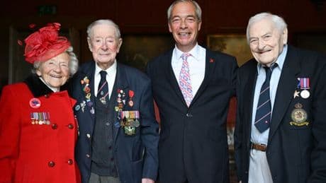 WW2 veterans lean on Nigel Farage to save Britain from 'losing it's values'