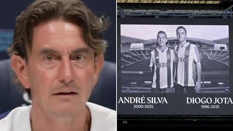 Classy Thomas Frank opens his first Tottenham press conference by paying a touching tribute to Diogo Jota and Andre Silva