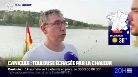 Canicule: "Toulouse commence à devenir difficilement vivable" s'inquiète un habitant