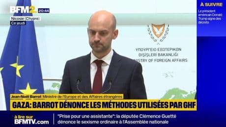 Gaza: Jean-Noël Barrot qualifie de "scandale" les distributions alimentaires opérées par GHF