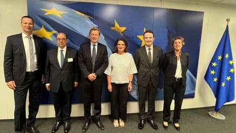 Teresa Ribera recibe a los consejeros del consorcio del corredor europeo H2med para conocer los avances del proyecto