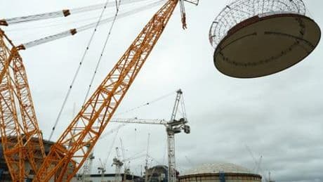 Atomkraftwerk in Großbritannien: Einsatz des größten Krans der Welt bei Hinkley Point