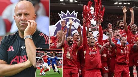 Named: The surprising team Arne Slot says he fears could take the Premier League title off Liverpool this season - and it's NOT Arsenal