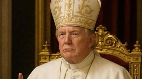Nueva polémica de Trump por publicar una foto en sus redes vestido de papa