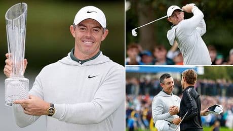 Rory McIlroy sends ominous warning to Team USA ahead of next week's Ryder Cup by winning Irish Open in play-off after clutch eagle on 18th