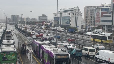 İstanbul'da trafik kilit