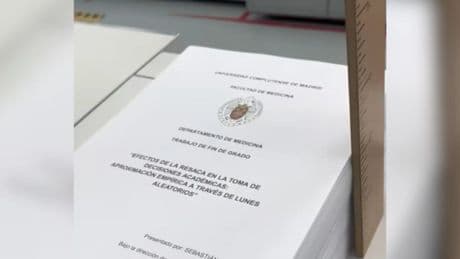 El insólito TFG de un estudiante de Medicina que está levantando pasiones por su peculiar temática: &quot;Estoy dando volteretas&quot;