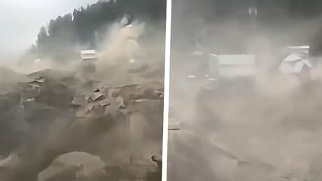 Wolkbreuk veroorzaakt verwoestende vloedgolf in India