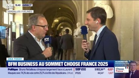 Thomas Stoffmehl, PDG de Vorwerk au micro de BFM Buisness depuis le sommet Choose France 2025
