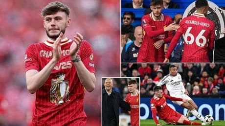 Conor Bradley signs new long-term Liverpool contract - as Reds reaffirm faith in full back ahead of Trent Alexander-Arnold's exit