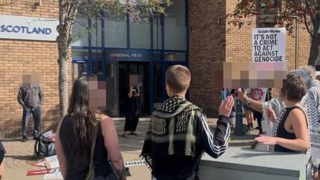 Woman arrested under terrorism act after police station 'stand off' in Edinburgh