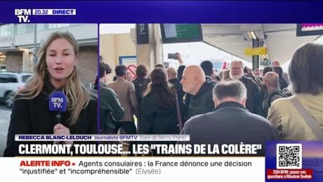 LE REPORTAGE DU 20H - SNCF: des "trains de la colère" pour réclamer des investissements sur les lignes Paris-Orléans-Limoges-Toulouse (POLT) et Paris-Clermont-Ferrand