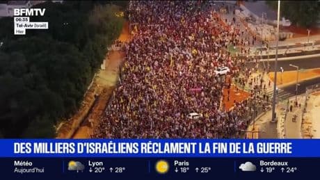 Des milliers d'Israéliens manifestent pour réclamer la fin de la guerre à Gaza