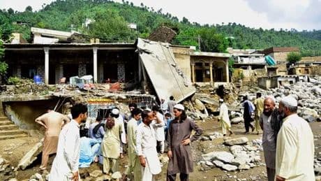 Pakistan flash floods: At least 220 dead as boulders crash through villages