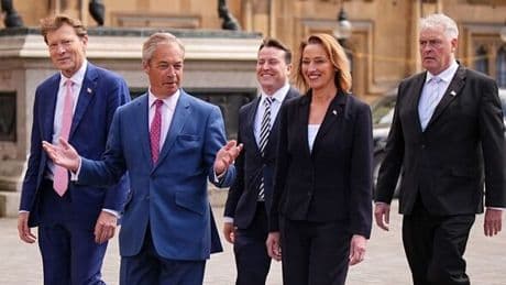 Nigel Farage's ominous two-word warning to Labour MPs as by-election winner sworn in