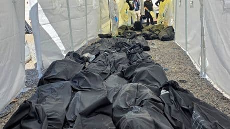 Nearly 400 human corpses found piled high at 'secret crematorium' near Mexico-US border
