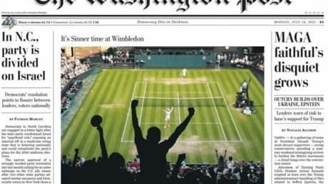 “It’ Sinner time”, dalla prima pagina del Washington Post alla profezia di Marca: i quotidiani stranieri celebrano il trionfo a Wimbledon