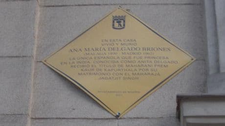 La calle madrileña de la única princesa india española y otros ilustres personajes