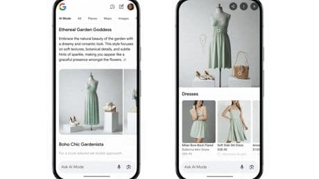Google AI Mode will generate fake clothes to help you buy real ones