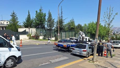 Dışişleri konutu önünde kavga: Emekli polis ateş açtı