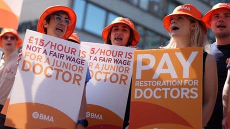 Conservatives would ban doctor strikes, Badenoch says