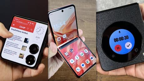 Klappt prima: Die günstigsten Falt-Smartphones