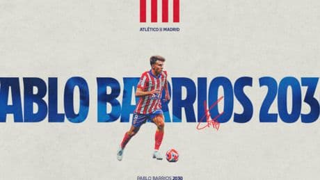 El Atlético blinda a Pablo Barrios hasta 2030