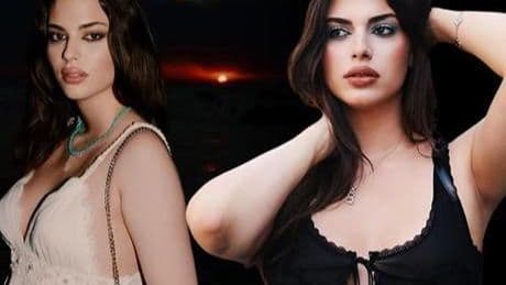 Derin Talu'nun tatil pozları sosyal medyayı salladı! 'Nerede olduğumu tahmin edin'