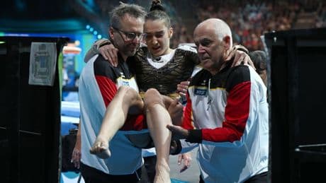 Heim-EM in Leipzig: Drama um Turn-Ass Kevric: Sturz nach Sprung