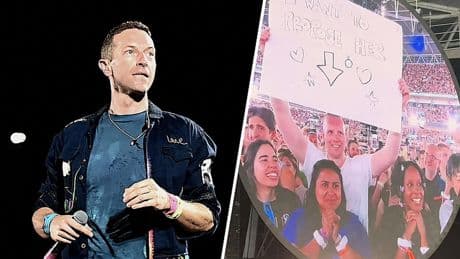 Coldplay-zanger grapt tijdens huwelijksaanzoek: ‘Is dit wel echt je partner?’