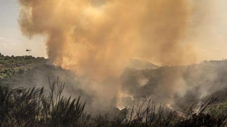 Detenido in fraganti un vecino de Ourense que provocó varios incendios en el monte de Canibelos